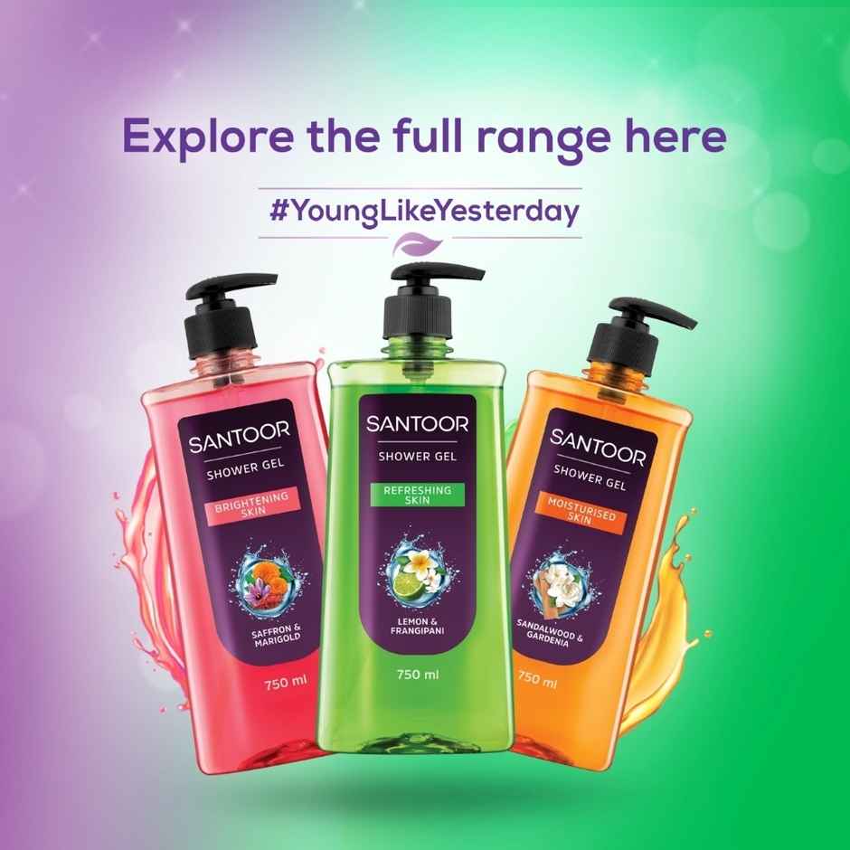 Santoor Shower Gel Lemon And Frangipani