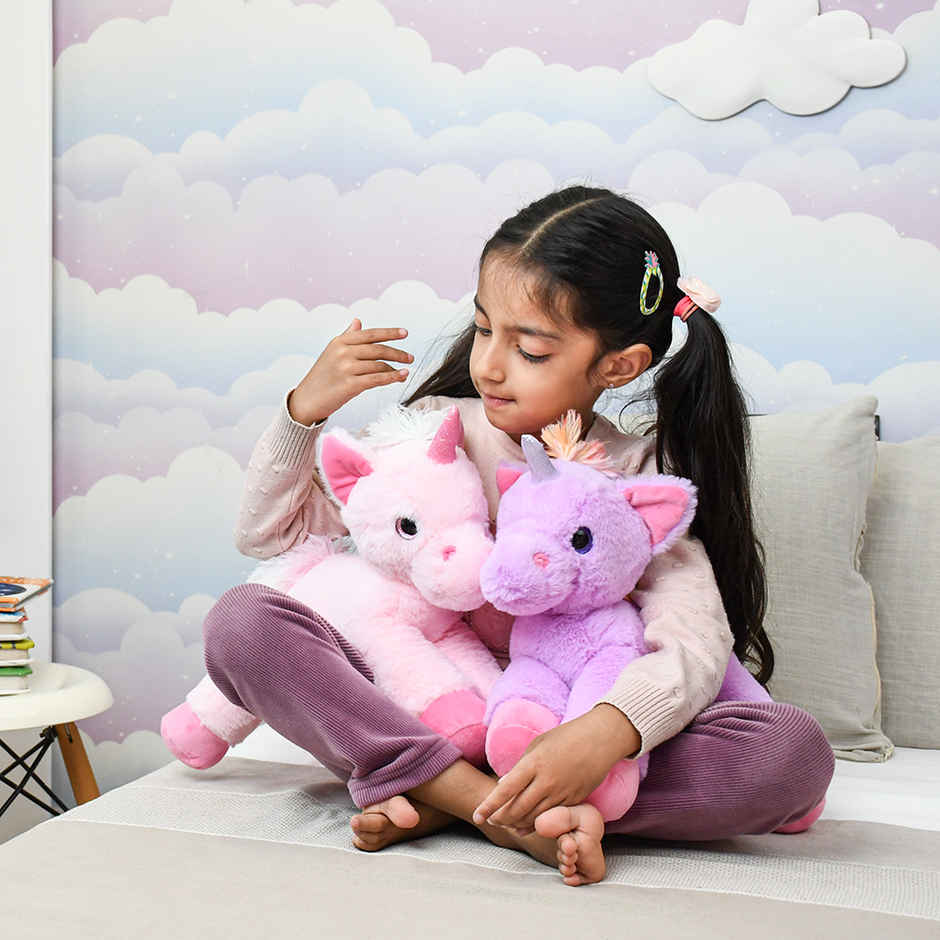 Mirada 40Cm Floppy Unicorn - Purple