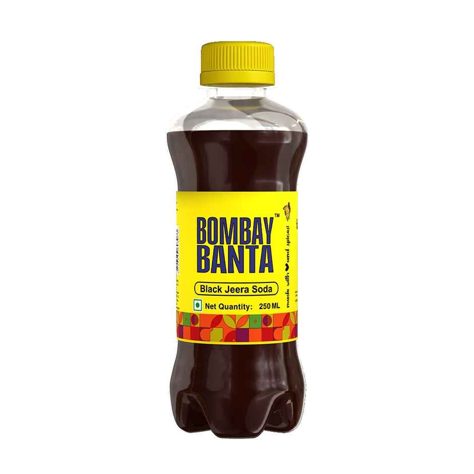 Bombay Banta Nimbu Shikanji ( Low Sugar ) (250ml) & Bombay Banta Black Jeera Soda | Classic & Fizzy (250ml) Combo