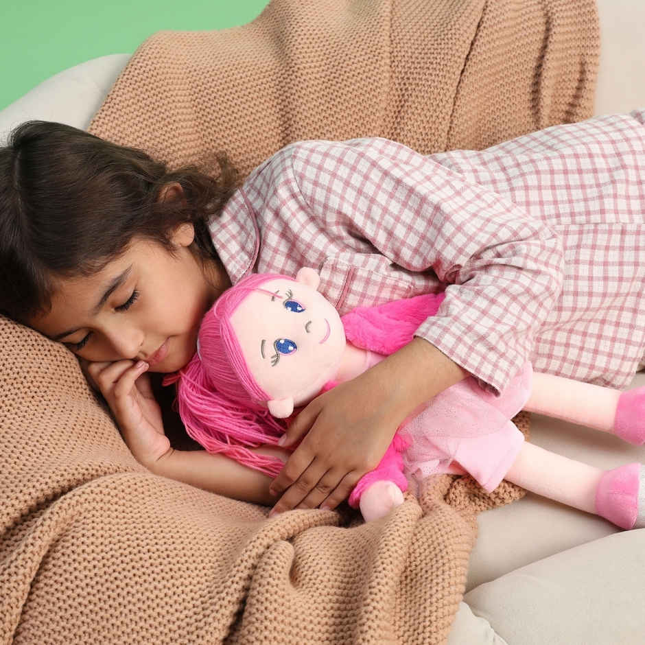 Mirada Pink Jacket Elena Doll Soft Toy - 42Cm