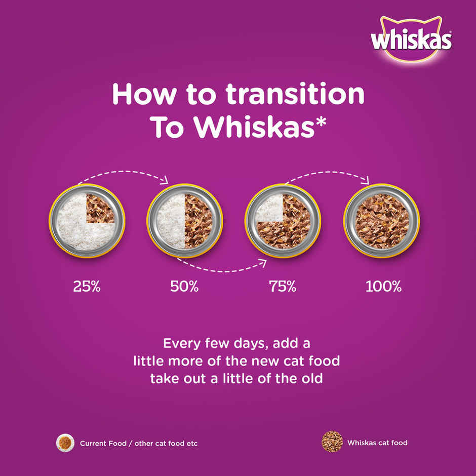 Whiskas Tasty Mix Adult Wet Cat Food, Chicken with Tuna & Carrot in Gravy