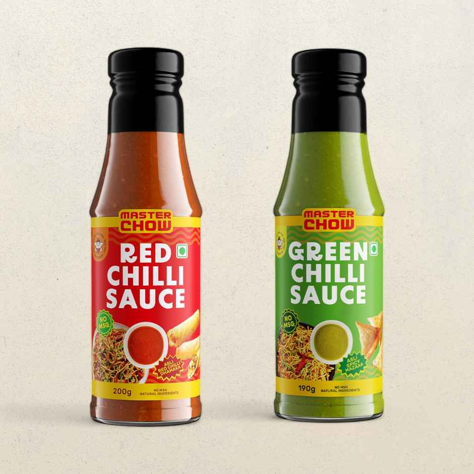 Green Chilli Sauce(190gms) & Red Chilli Sauce(200gms) Combo