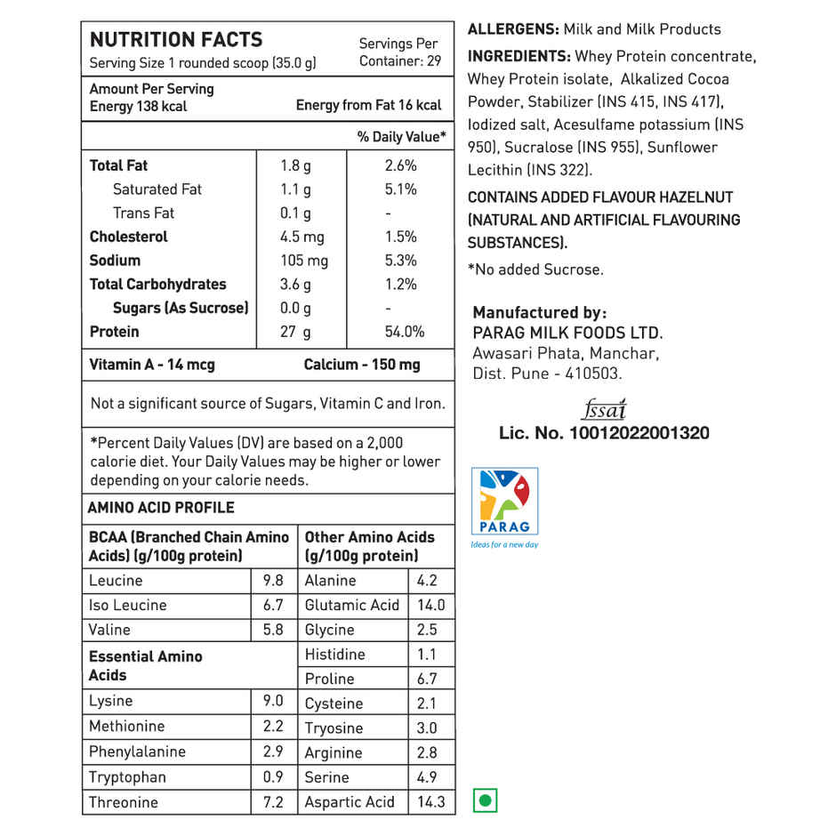 Avvatar Whey Protein Chocolate Hazelnut