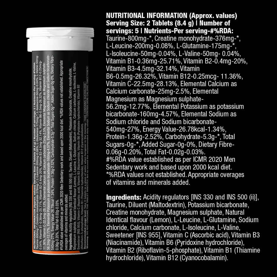 Fast&Up Nightout Instant Hangover Relief Drink |Fizzy Lemon Flavour Combo