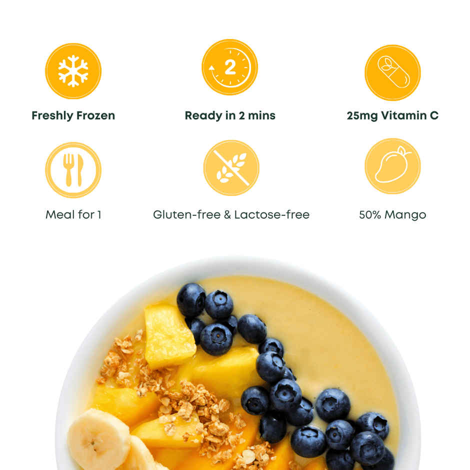 Pluckk Healthy & Lactose Free Mango Smoothie | Serves 1