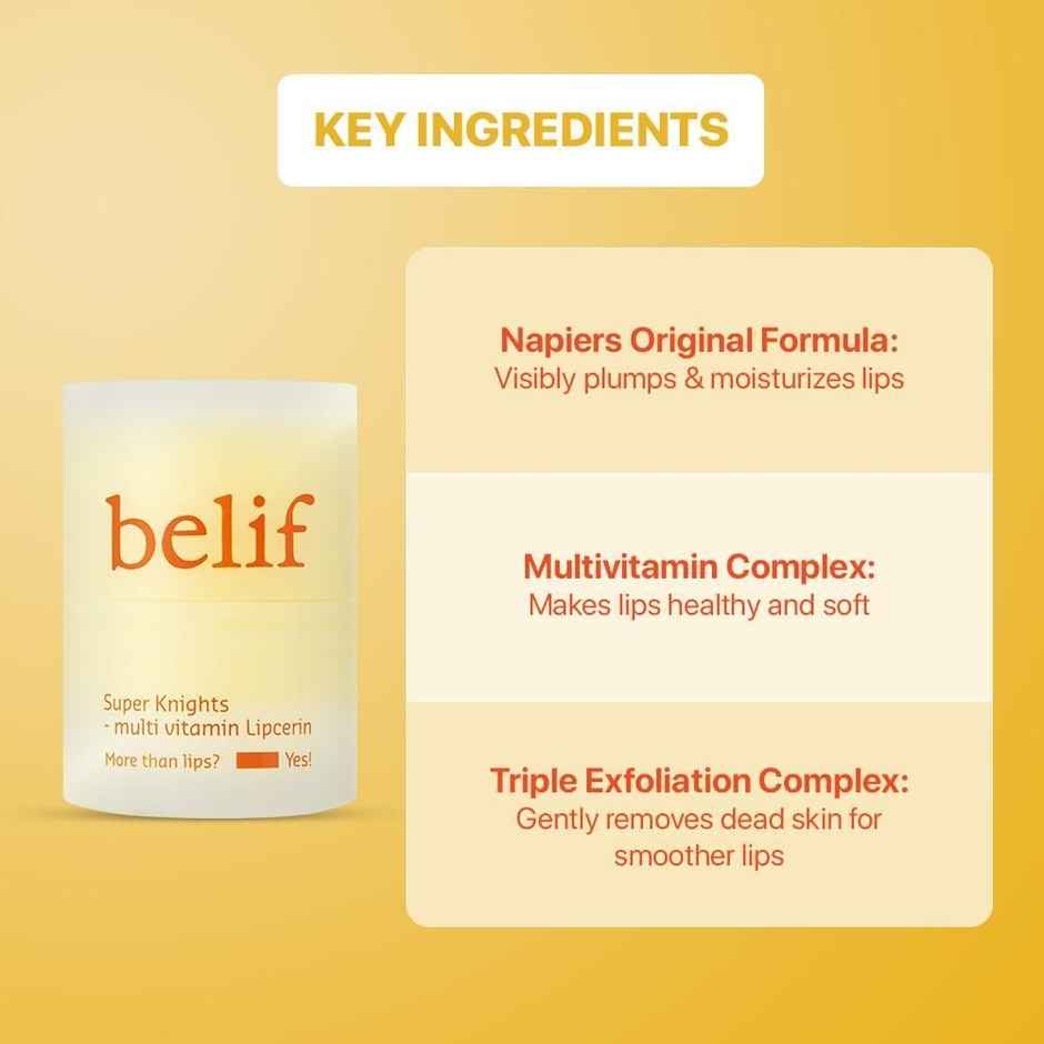 Belif Multi Vitamin Lipcerin For All Lip Concerns, Long Lasting Hydration Day & Night