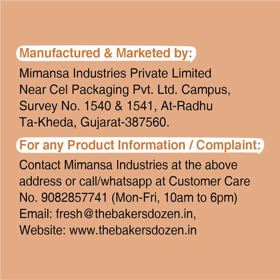 The Baker's Dozen Rich Chocolate Cake | Choco Cake | Bakery Delight | Made with Cocoa Powder