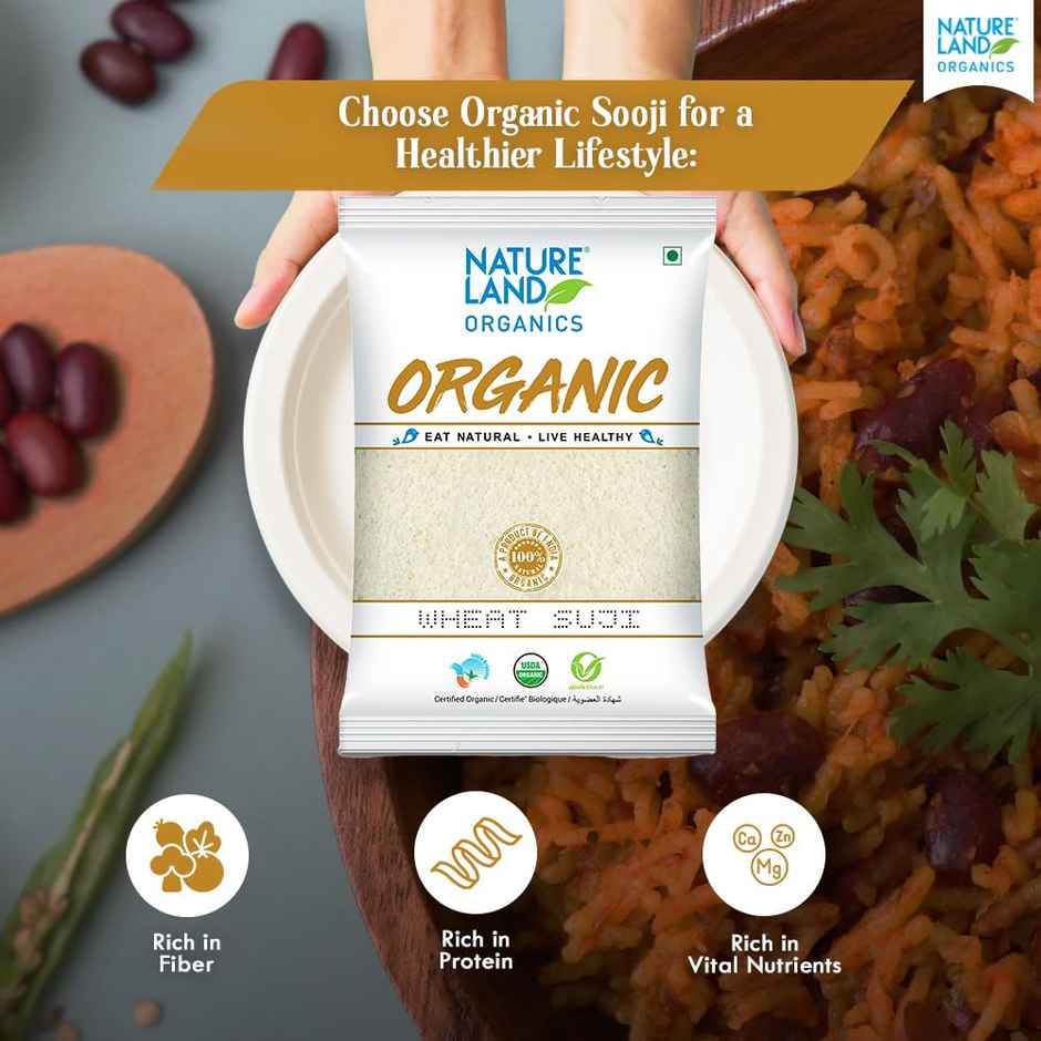 Natureland Organics Wheat Suji