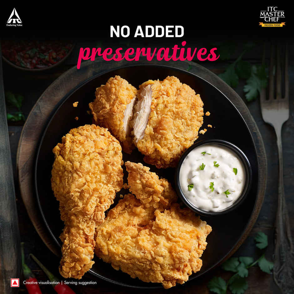 ITC Master Chef Crispy Spicy Chicken | High in Protein | No Added Preservatives | 6 pieces
