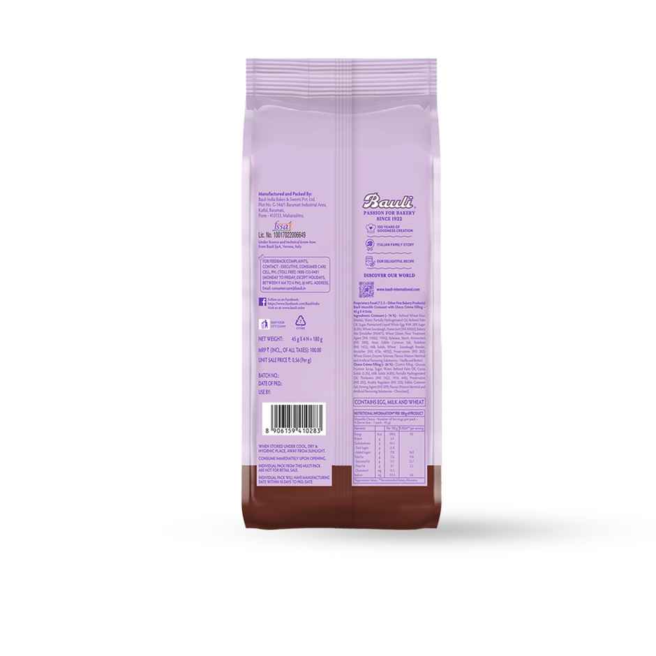 Bauli Moonfils Croissant Chocolate Combi (Pack Of 4)
