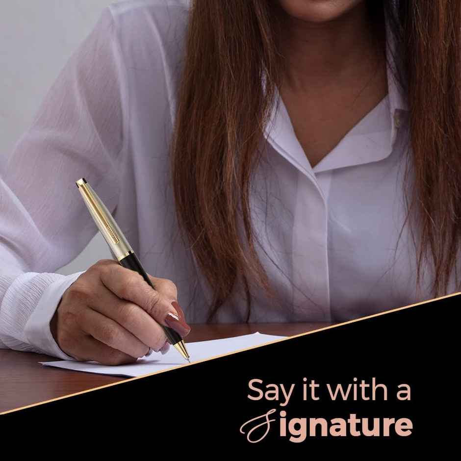 Cello Signature Moonlit Blue Ball Pen With Corporate Clock