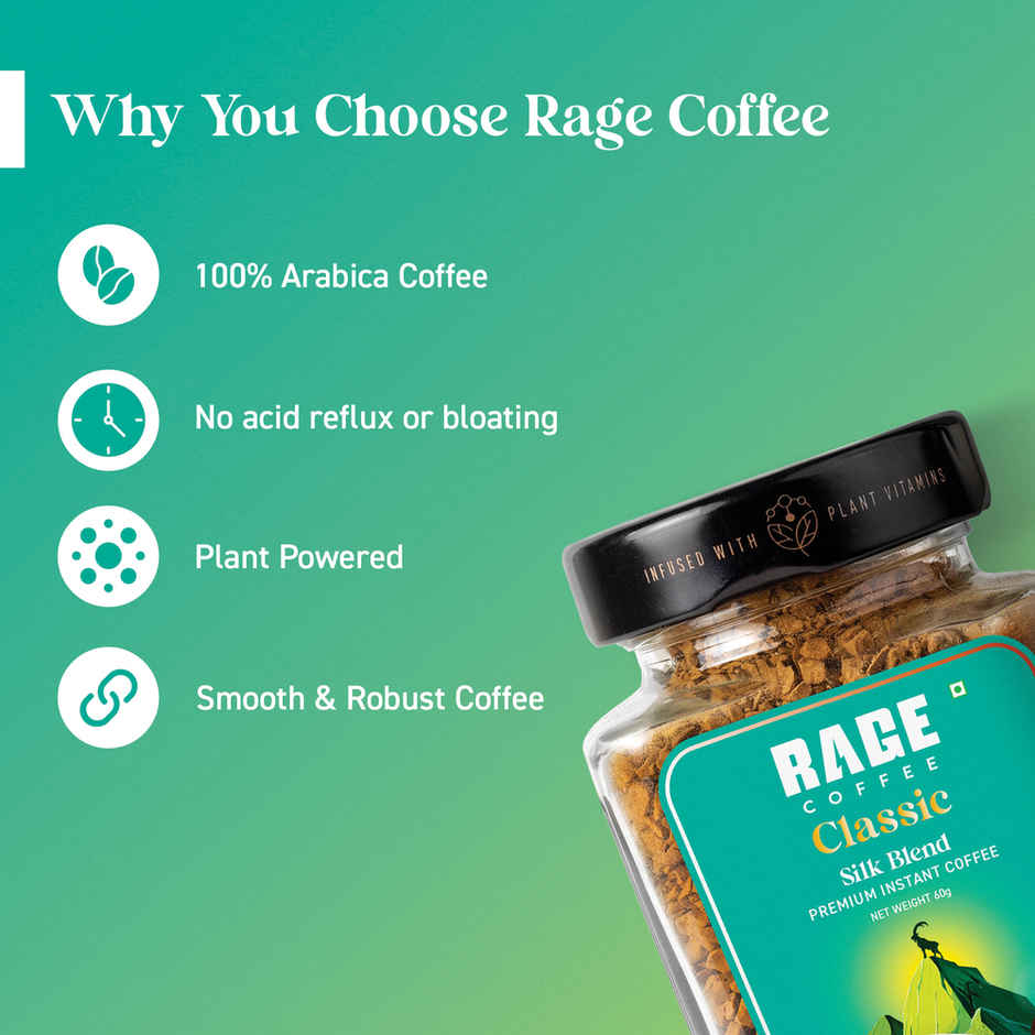 Rage Coffee Silk Blend Classic Instant Coffee
