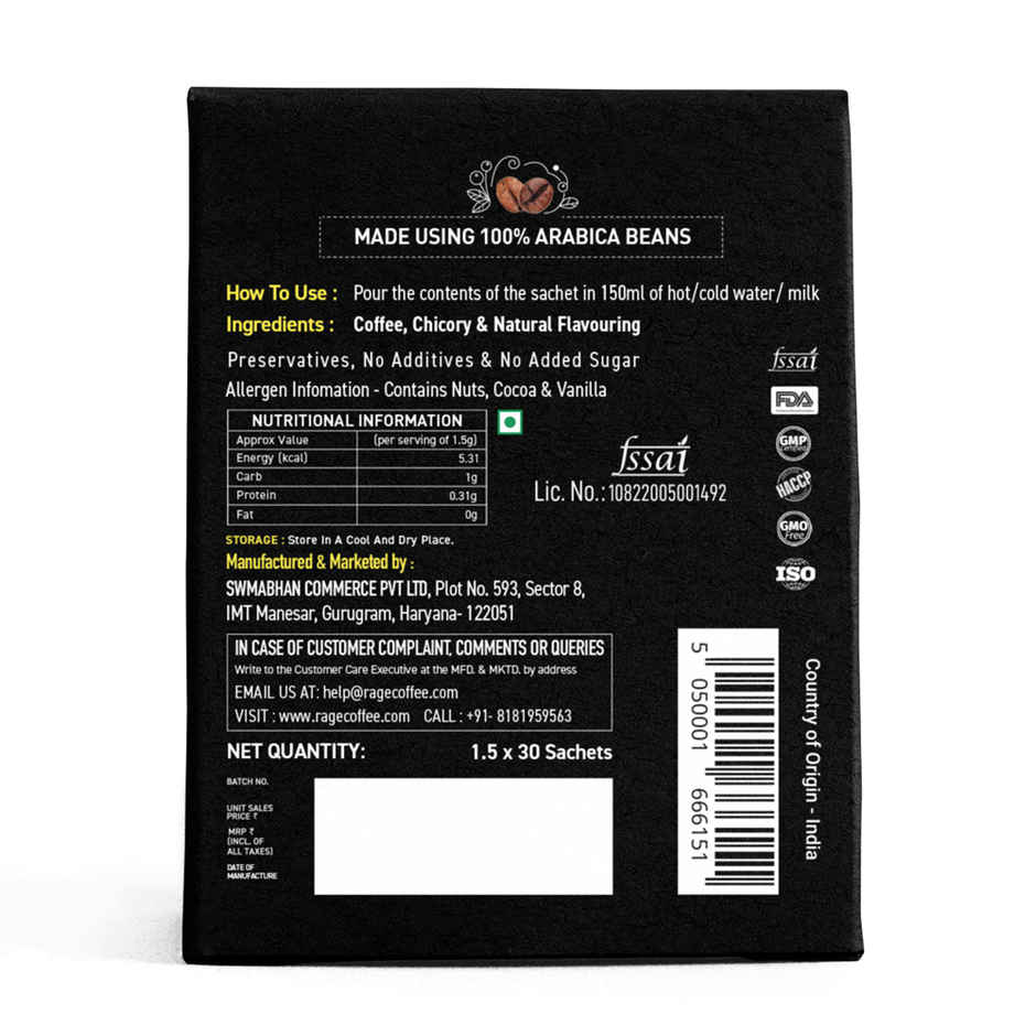 Rage Coffee Silk Blend Assorted Medium Roast Instant Coffee