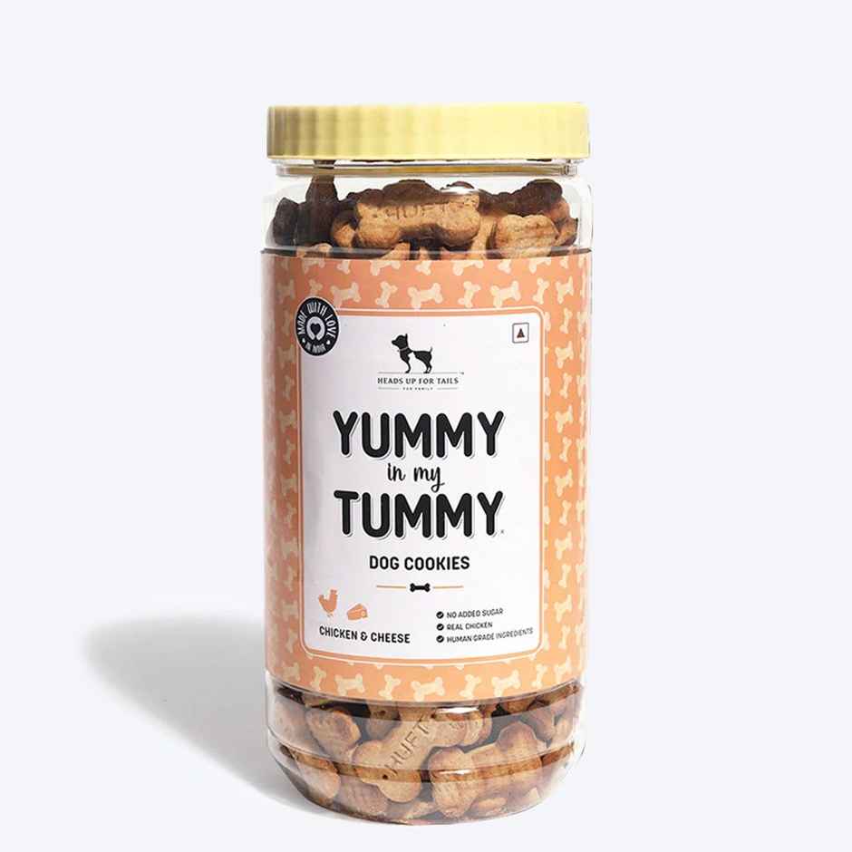 HUFT Yummy In My Tummy Dog Biscuit Chicken & Cheese Flavour Box