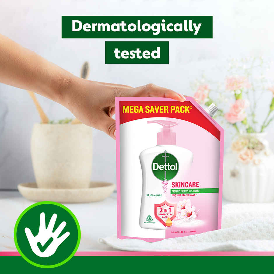 Dettol Skincare Handwash Refill |  Moisturizing Handwash | pH Balance | Gentle on Skin
