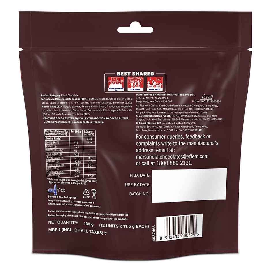 Snickers Minis Chocolate Pack Loaded with Peanuts Nougat & Caramel Combo