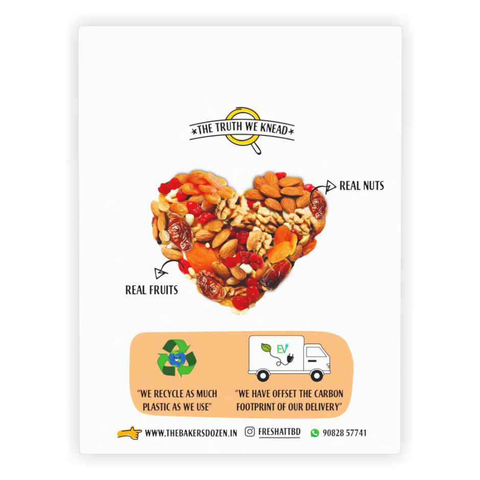 The Baker's Dozen Fruit & Nut Cake |Fruit Cake |Eggless Cake | Tea Cake | Zero Palm Oil