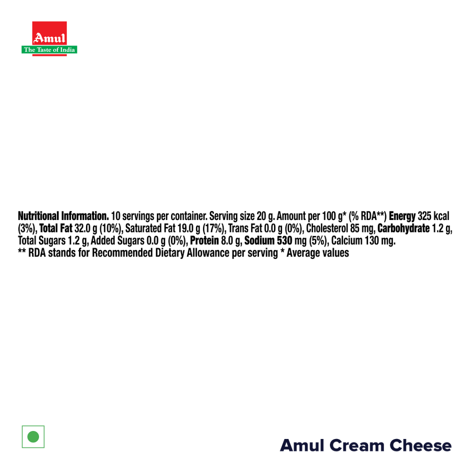 Amul Cream Cheese