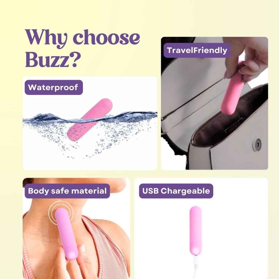 Boldedge Buzz Mini Bullet Personal Mssager - Pink