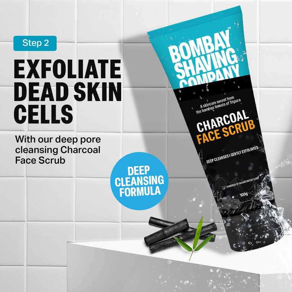 Bombay Shaving Company Activated Charcoal Facial Gift Kit For Men