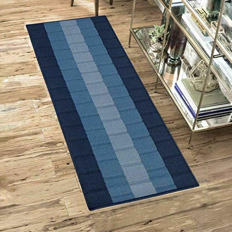 Status Iris Anti- Skid Floor Runner | 56 x 140 cm | Blue
