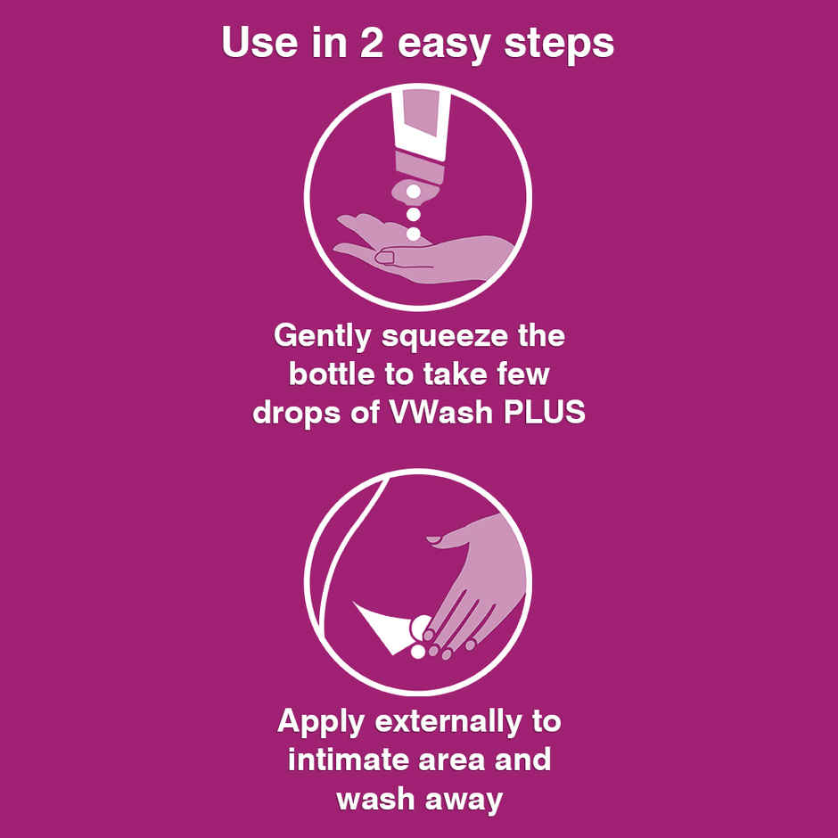 Vwash Plus Expert Intimate Hygiene Wash for Women With pH 3.5