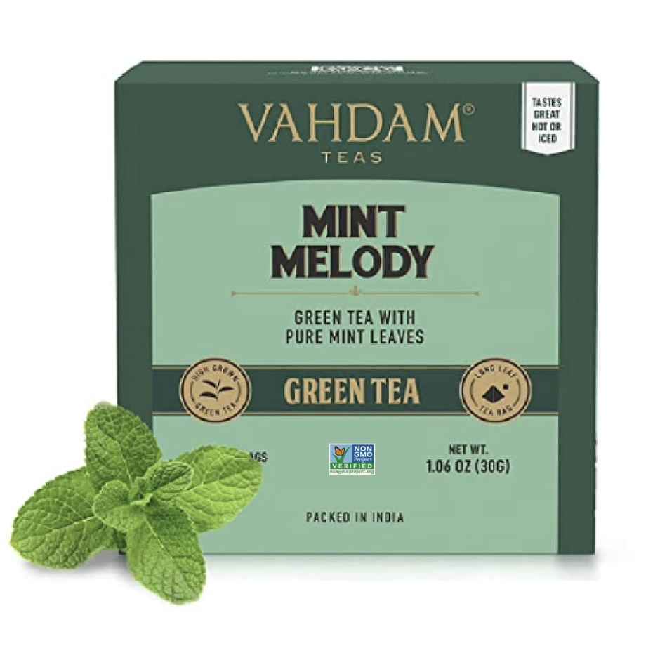 Vahdam Organic Mint Melody Green Tea