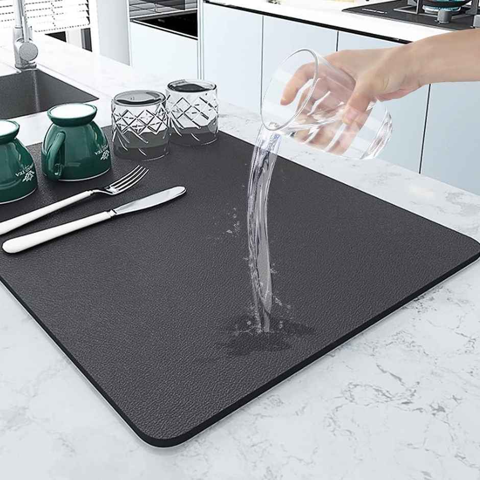 Perpetual Kitchen Dish Drying Mat | Water Soaking Mat for Utensils | 30 x 40 cm