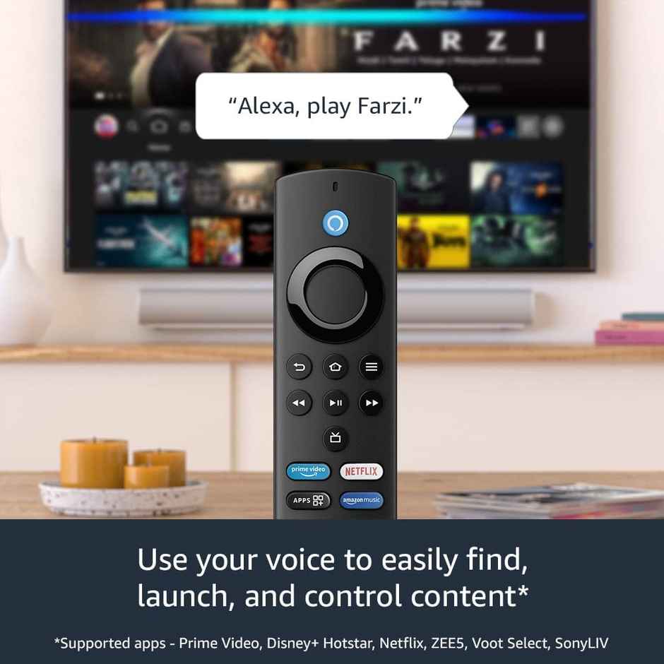 Amazon Fire TV Stick Lite With All-New Alexa Voice Remote Lite (No TV controls),HD streaming device - Black