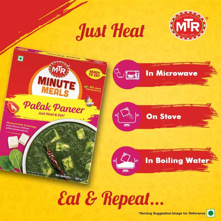 MTR Ready To Eat Palak Paneer | Quick & Savory