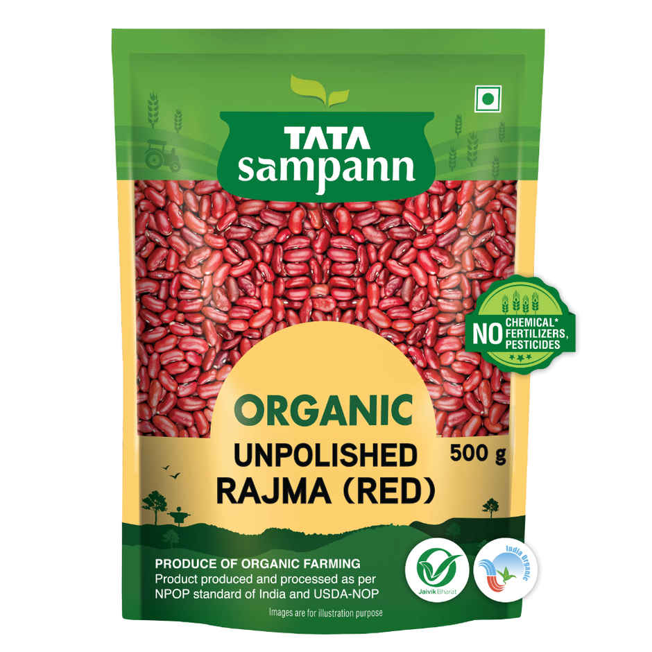 Tata Sampann Organic Unpolished Rajma (Red)