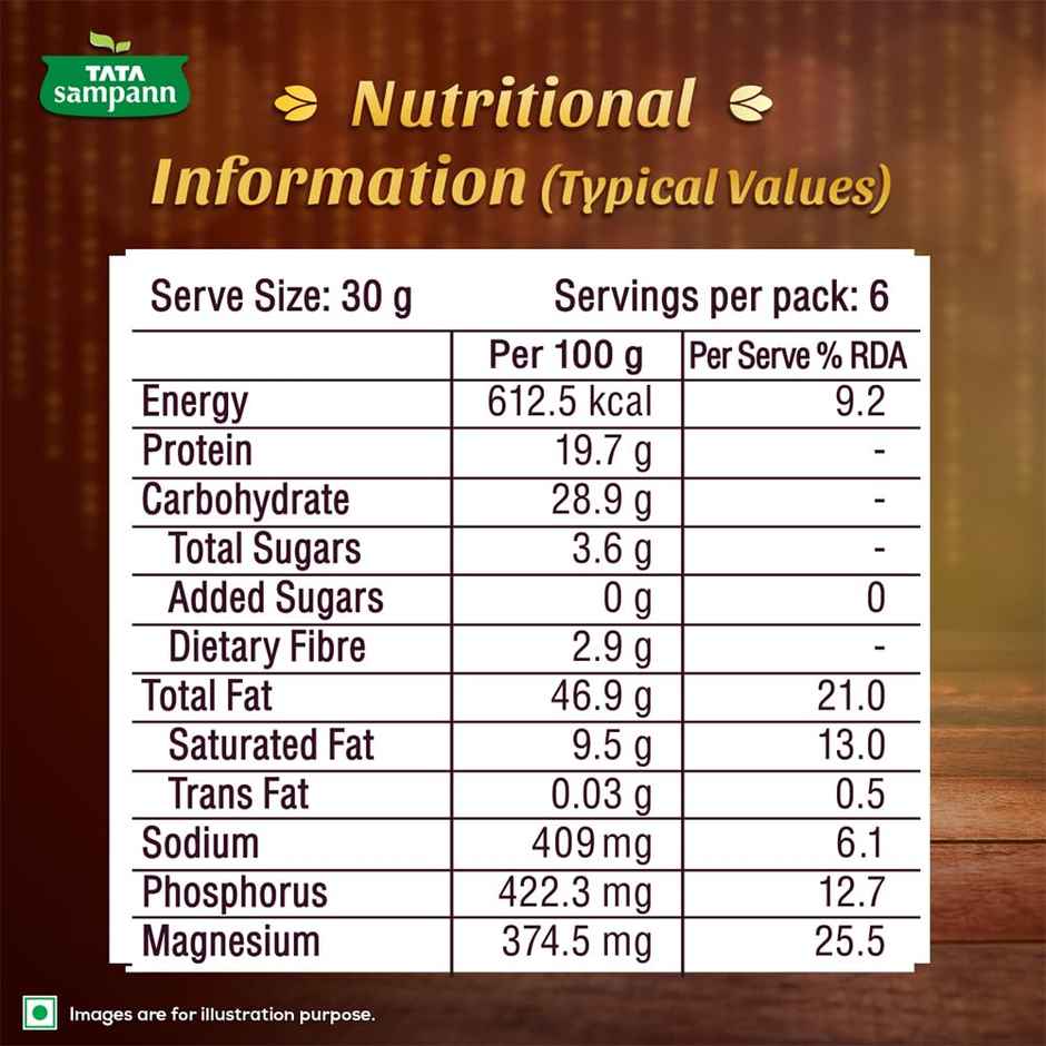 Tata Sampann Classic Salted & Roasted Cashews
