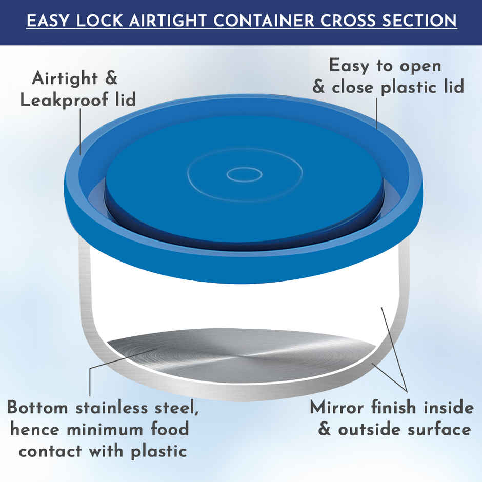 Magnus Fancy 3 Prime Steel Lunch Box Set With Stainless Steel Contianers And Stylish Carry Bag