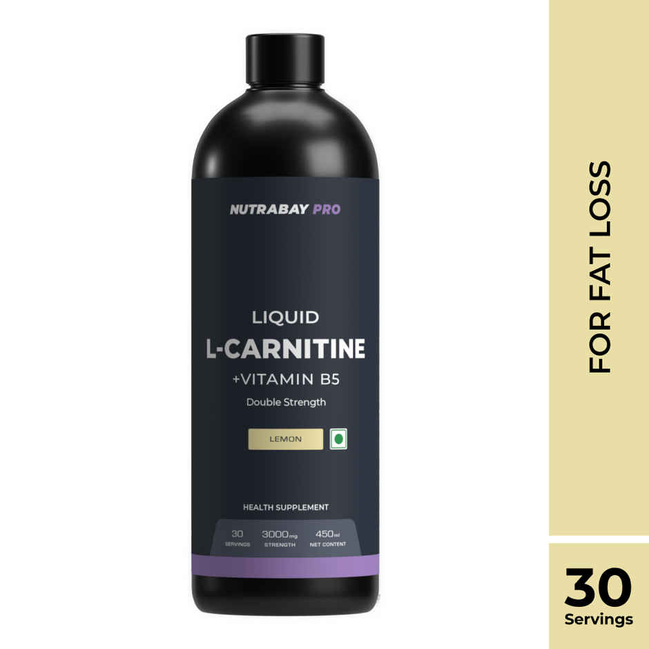 Nutrabay Pro L-Carnitine Liquid 3000Mg Lemon