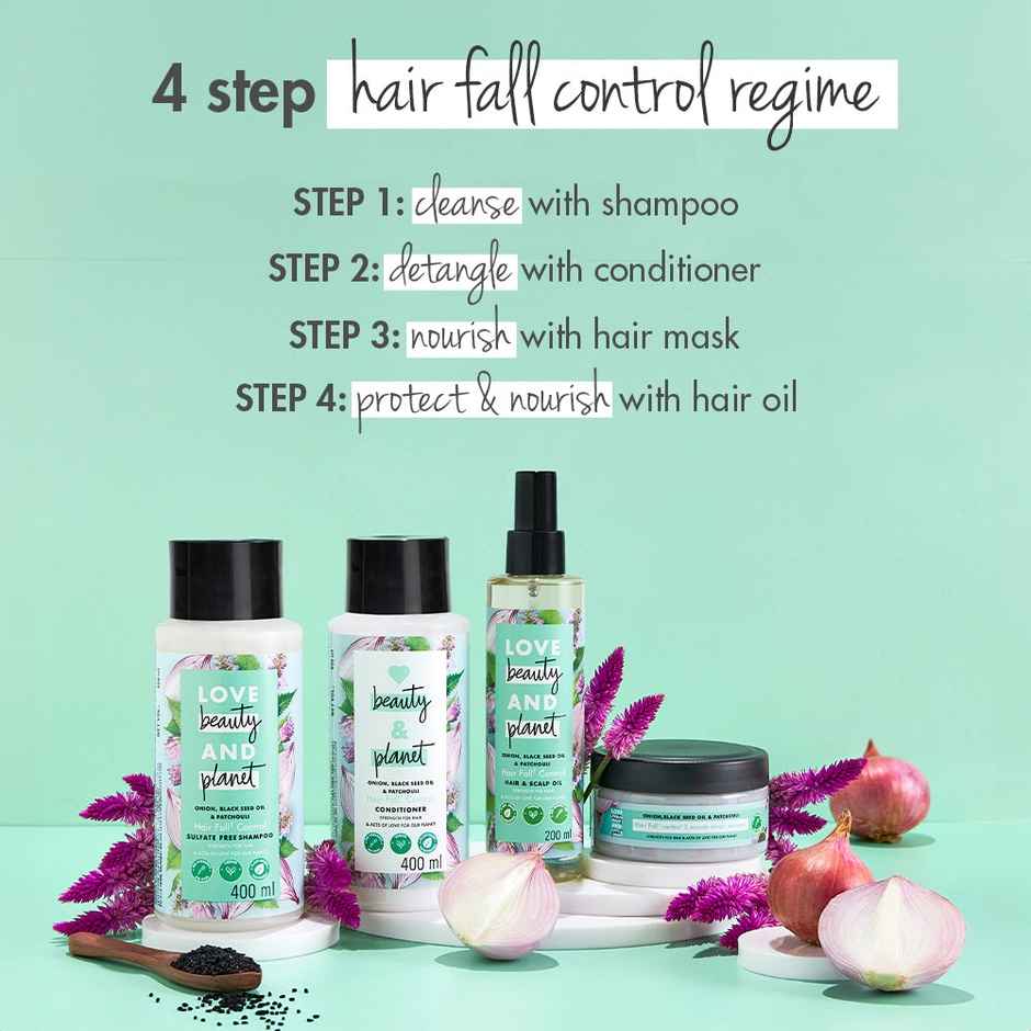 Love Beauty & Planet Onion, Blackseed & Patchouli Hairfall Control Conditioner