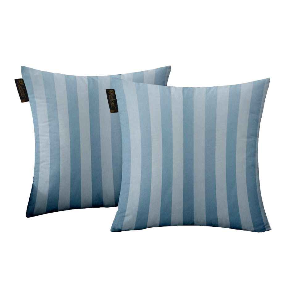 Lushomes Bolster Cushion Covers - Blue | 24 x 24 inch