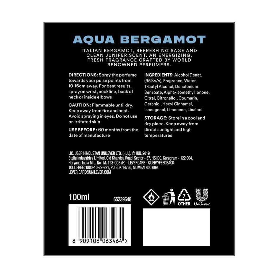 Axe Premium Luxury Perfumes Aqua Bergamot 12Hr long lasting Fragrance