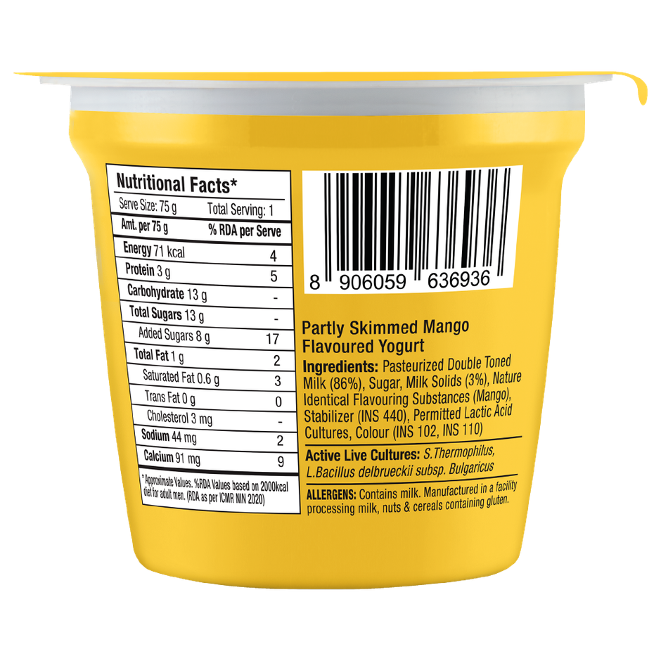 Epigamia Mango Flavoured Yogurt