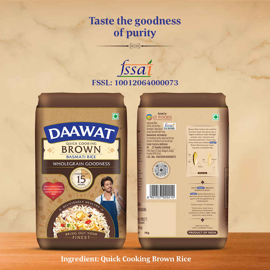 Daawat Brown Rice Poly Pouch
