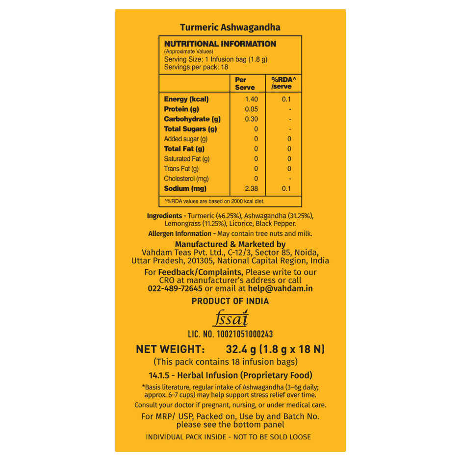 Vahdam Turmeric Ashwagandha