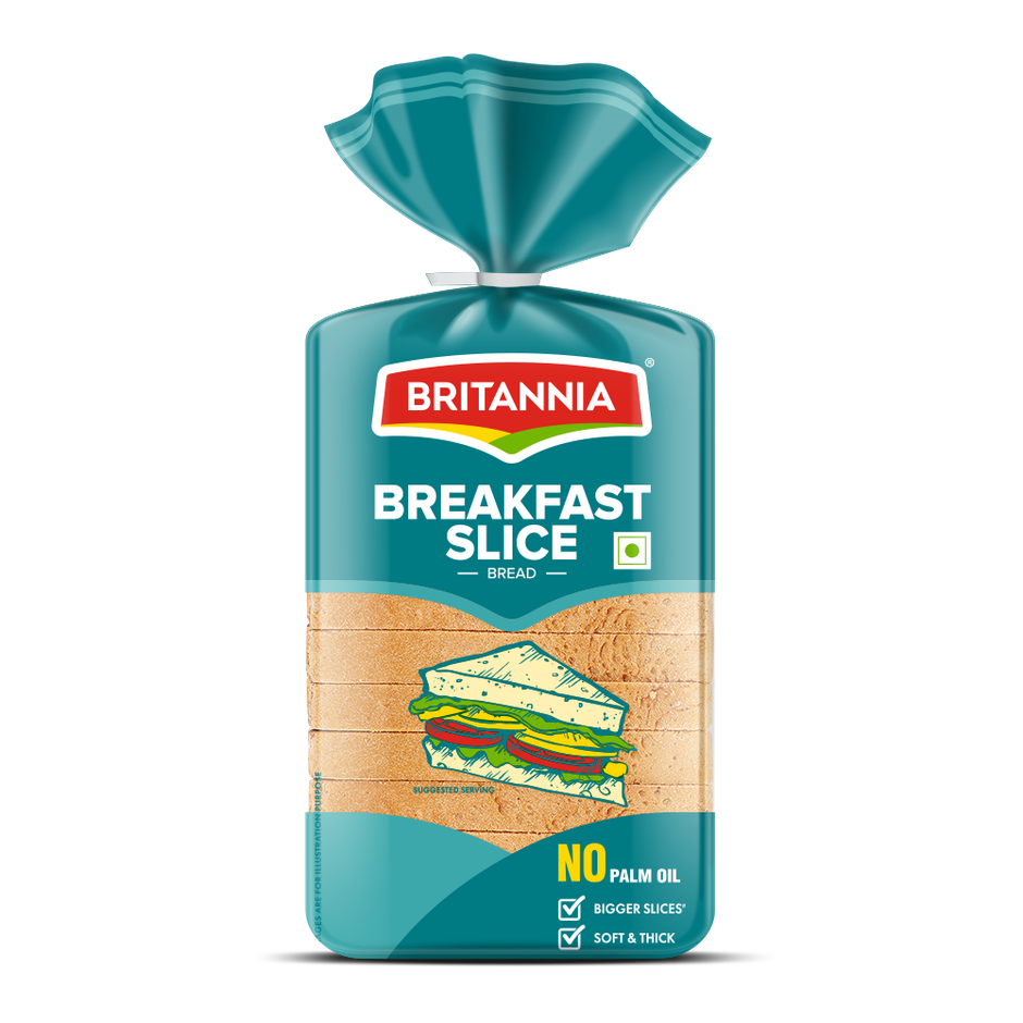Britannia Breakfast Slice White Bread Combo