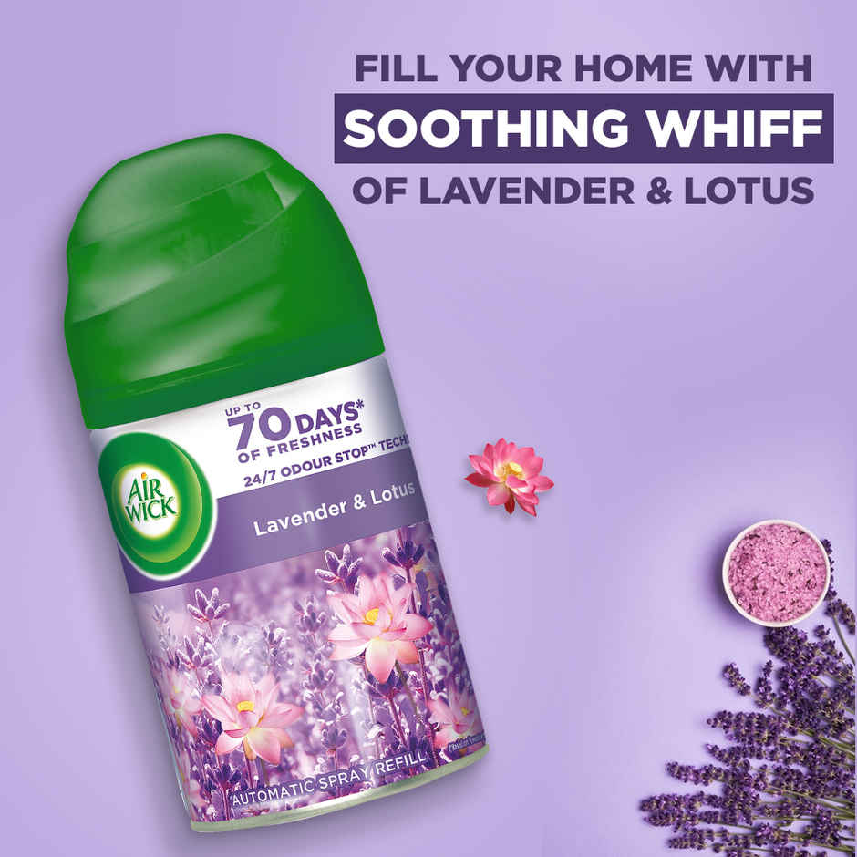 Air Wick Lavender & Lotus Automatic Air Freshener & Room Freshener Refill