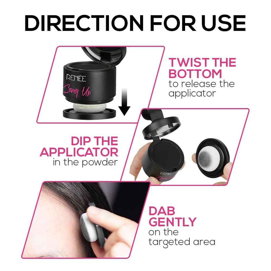 Renee Cover Up Hair Powder- Black