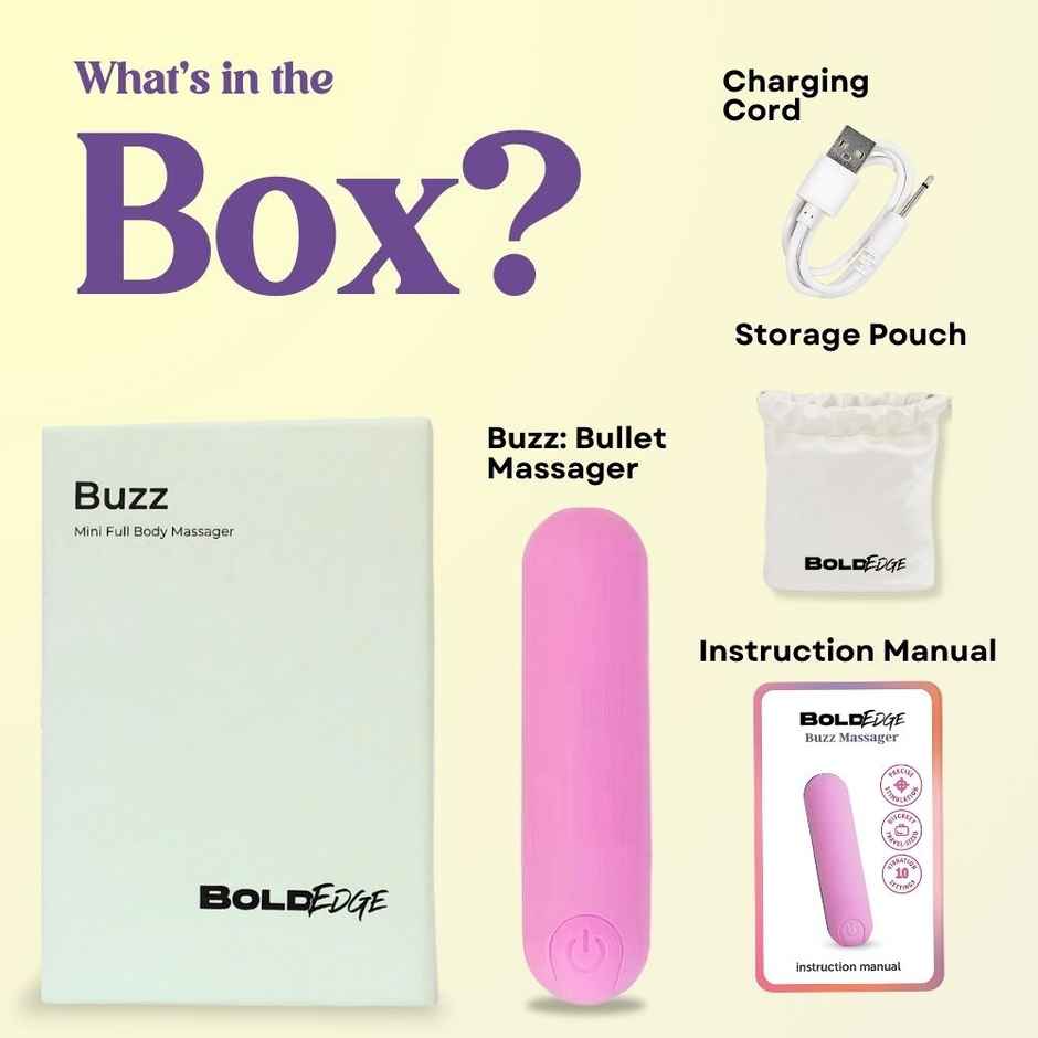 Boldedge Buzz Mini Bullet Personal Mssager - Pink