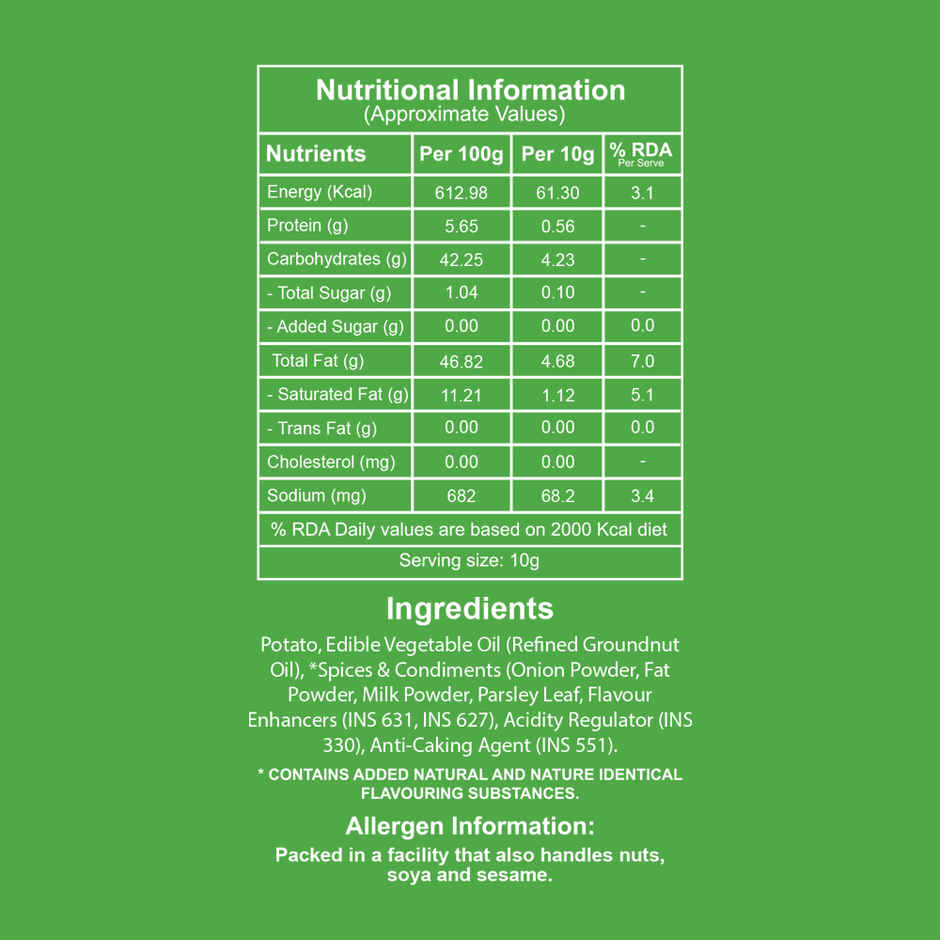 Let's Try Cream & Onion Chips