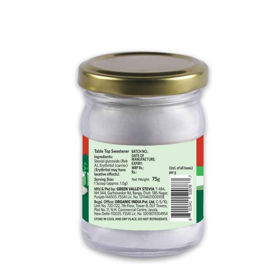 A TATA Product - Organic India Stevia Powder, Natural Sweetener, Sugar Free
