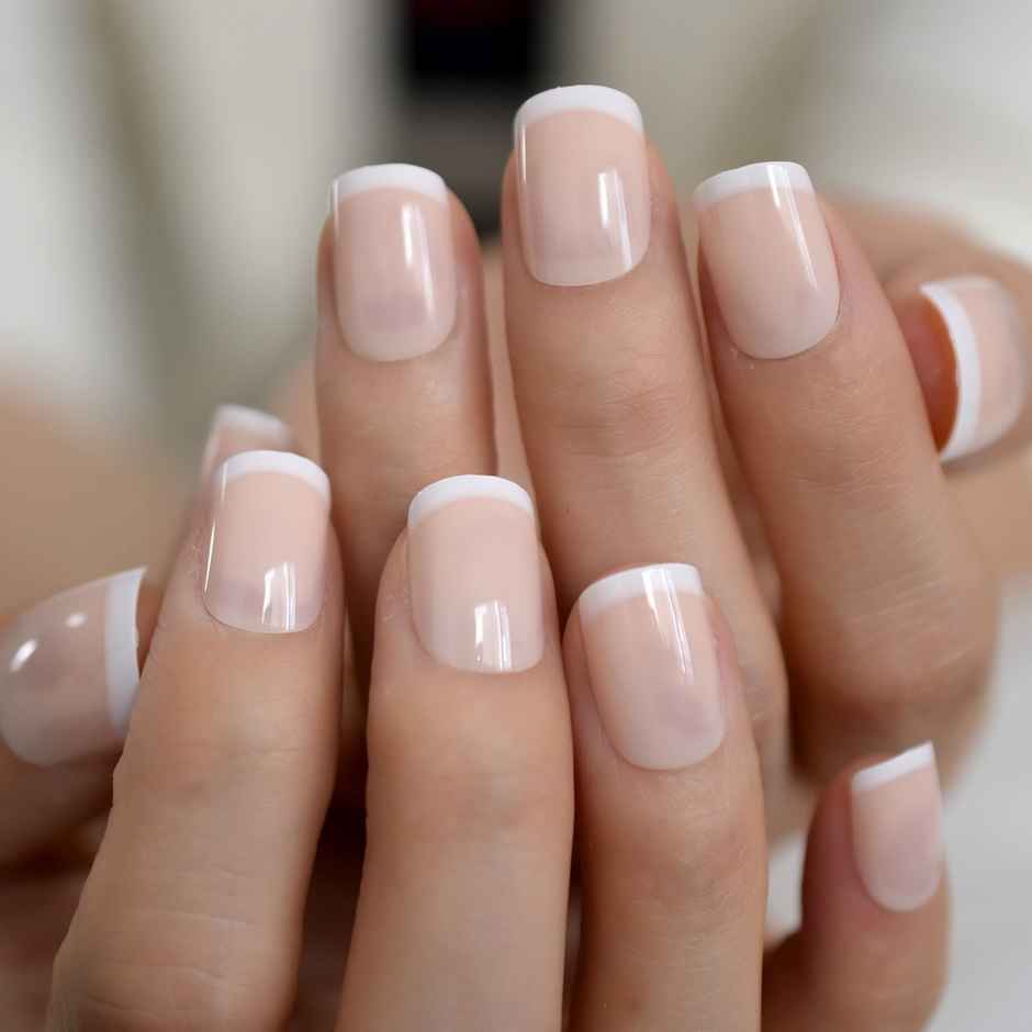 Gush Beauty Nailed It Reusable Luxury Press On Nails | Super Short Square | Square Nude | Mauve