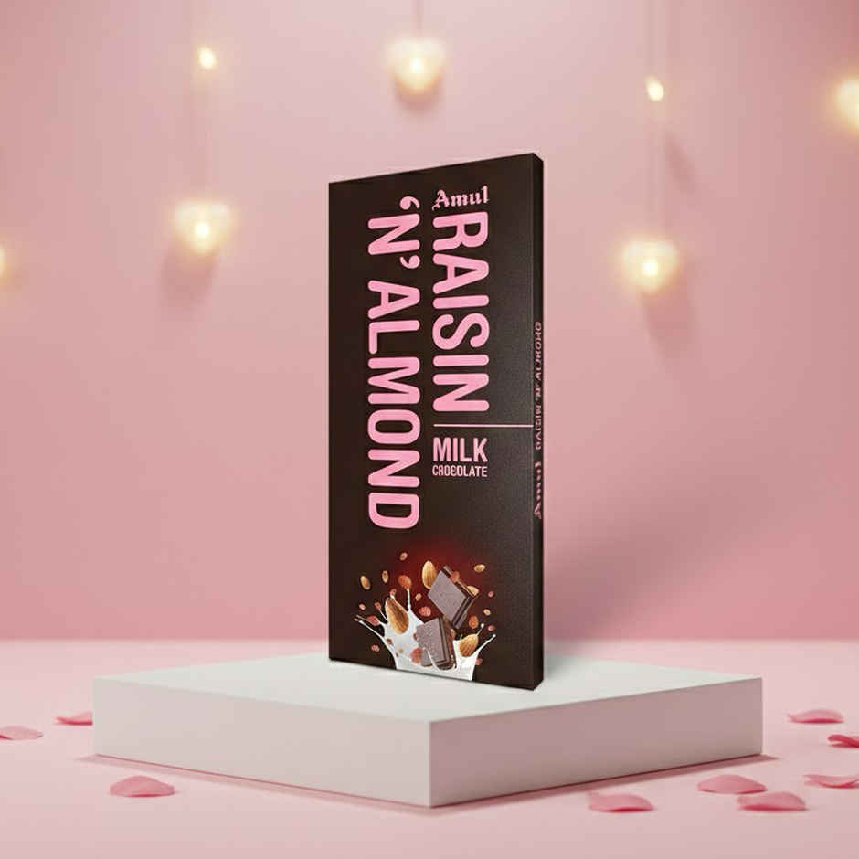 Amul Raisin 'N' Almond Milk Chocolate