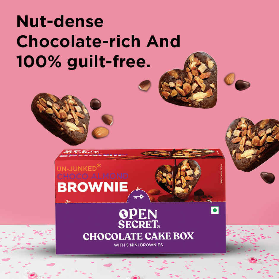 Open Secret Valentine Chocolate Cake Box | Zero Maida, Zero Refined Sugar