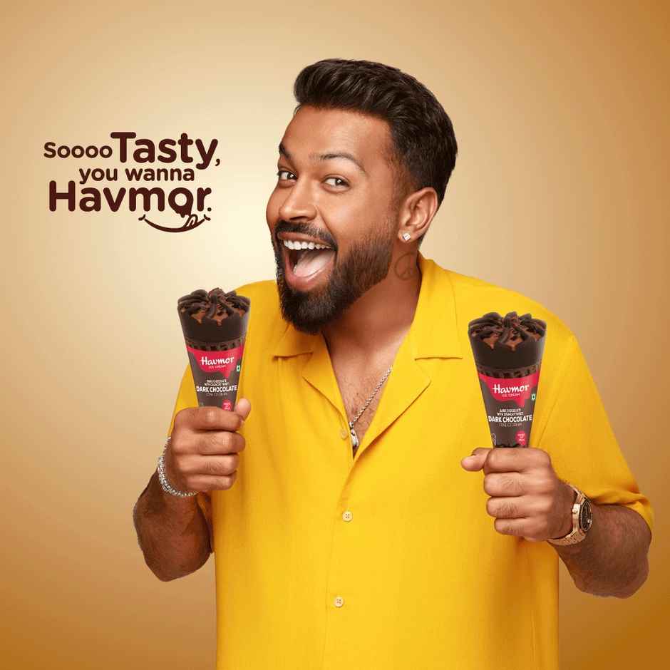 Havmor Dark Chocolate Ice Cream Cone | Rich & Creamy